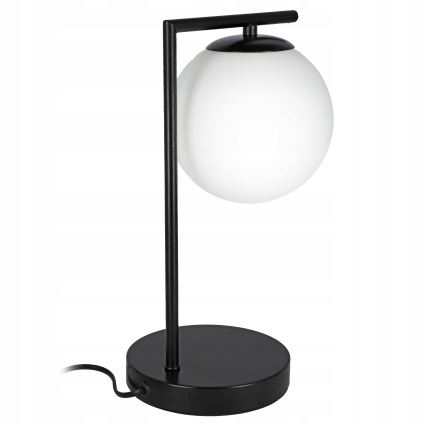 Stolní lampa 1xE27/40W/230V černá/bílá