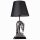 Stolní lampa 1xE27/40W/230V černá/stříbrná