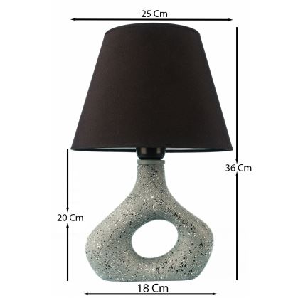 Stolní lampa 1xE27/40W/230V černá/zelená