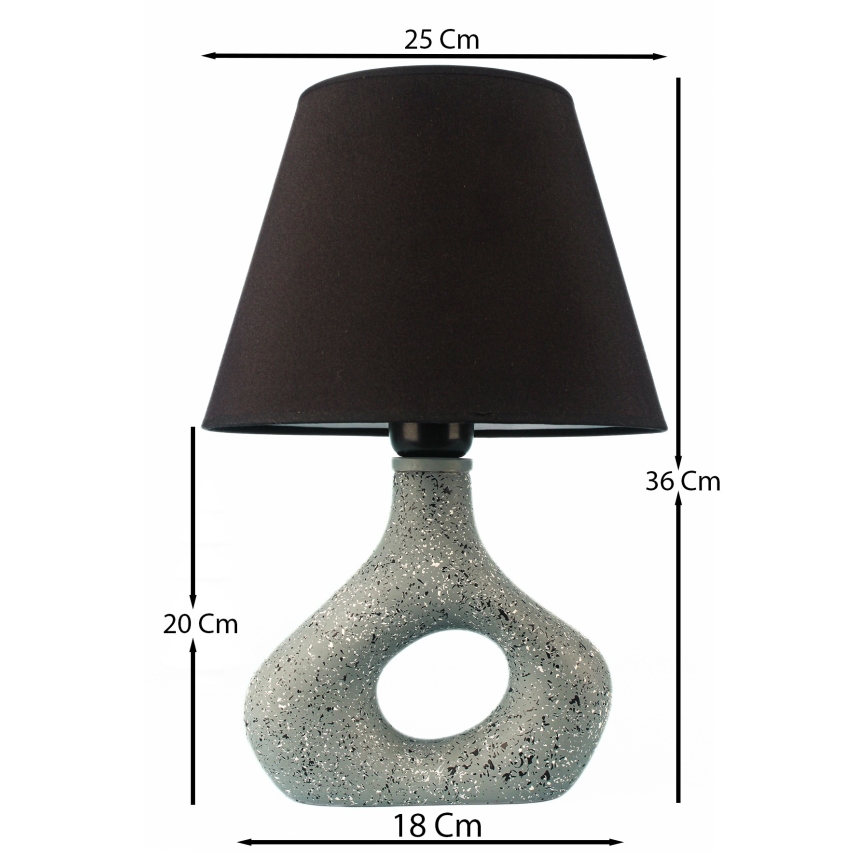 Stolní lampa 1xE27/40W/230V černá/zelená
