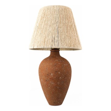 Stolní lampa 1xE27/40W/230V hnědá/krémová