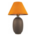 Stolní lampa 1xE27/40W/230V hnědá/oranžová