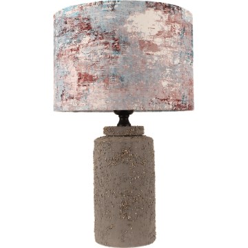 Stolní lampa 1xE27/40W/230V hnědá/pestrobarevná