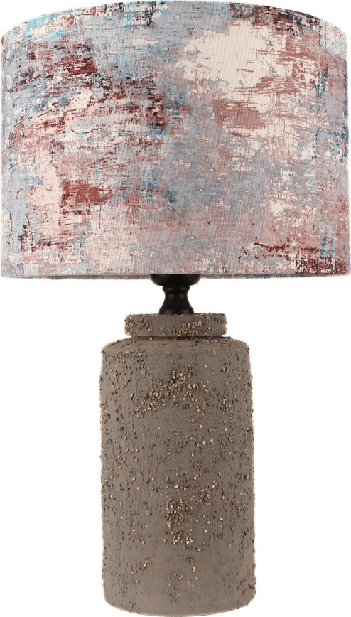 Stolní lampa 1xE27/40W/230V hnědá/pestrobarevná