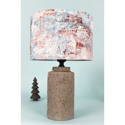 Stolní lampa 1xE27/40W/230V hnědá/pestrobarevná