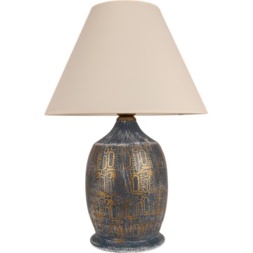 Stolní lampa 1xE27/40W/230V modrá/zlatá