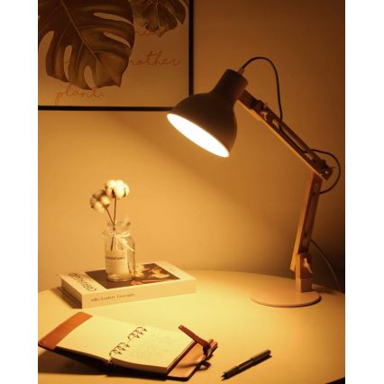 Stolní lampa 1xE27/40W/230V růžová