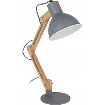 Stolní lampa 1xE27/40W/230V šedá