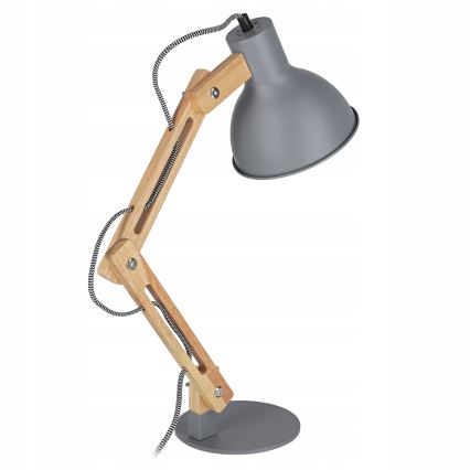 Stolní lampa 1xE27/40W/230V šedá