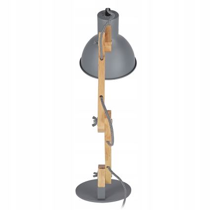 Stolní lampa 1xE27/40W/230V šedá