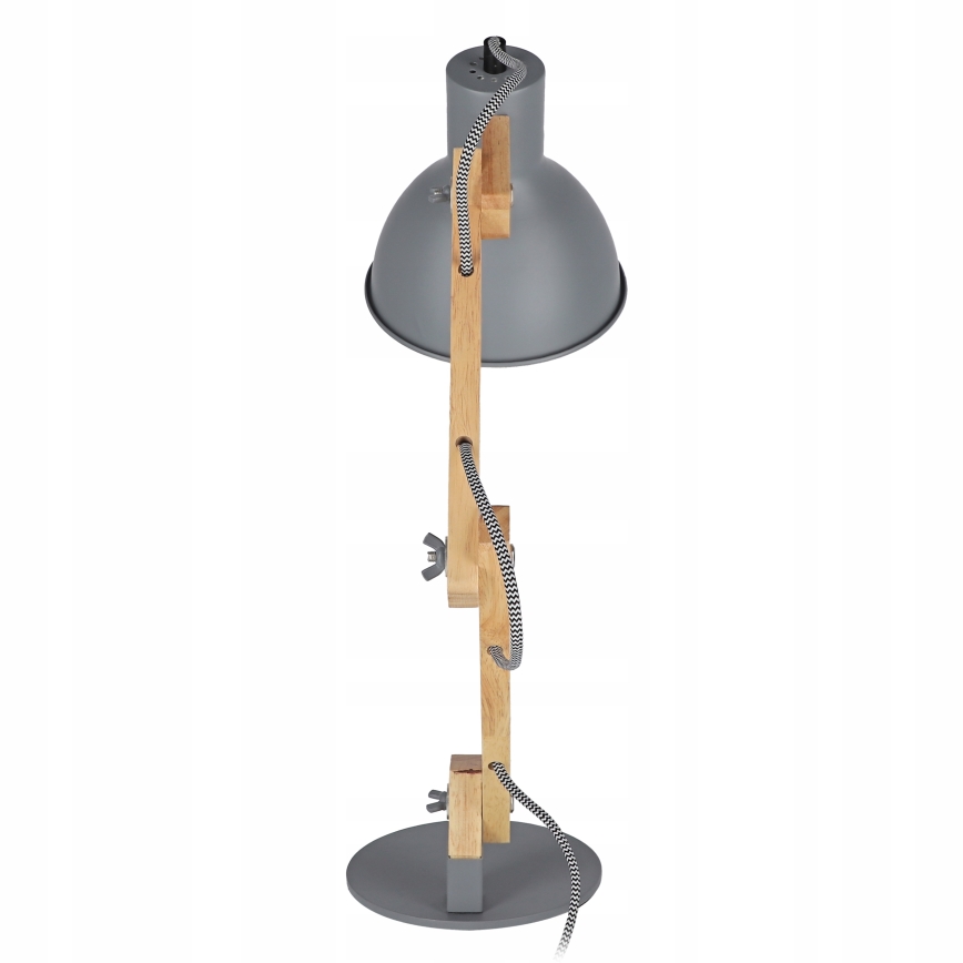 Stolní lampa 1xE27/40W/230V šedá