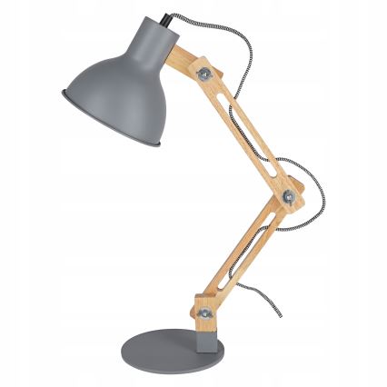 Stolní lampa 1xE27/40W/230V šedá