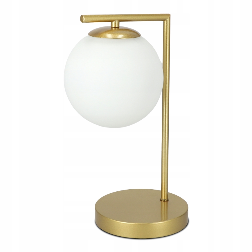 Stolní lampa 1xE27/40W/230V zlatá/bílá