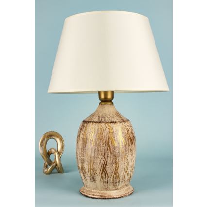 Stolní lampa 1xE27/40W/230V zlatá