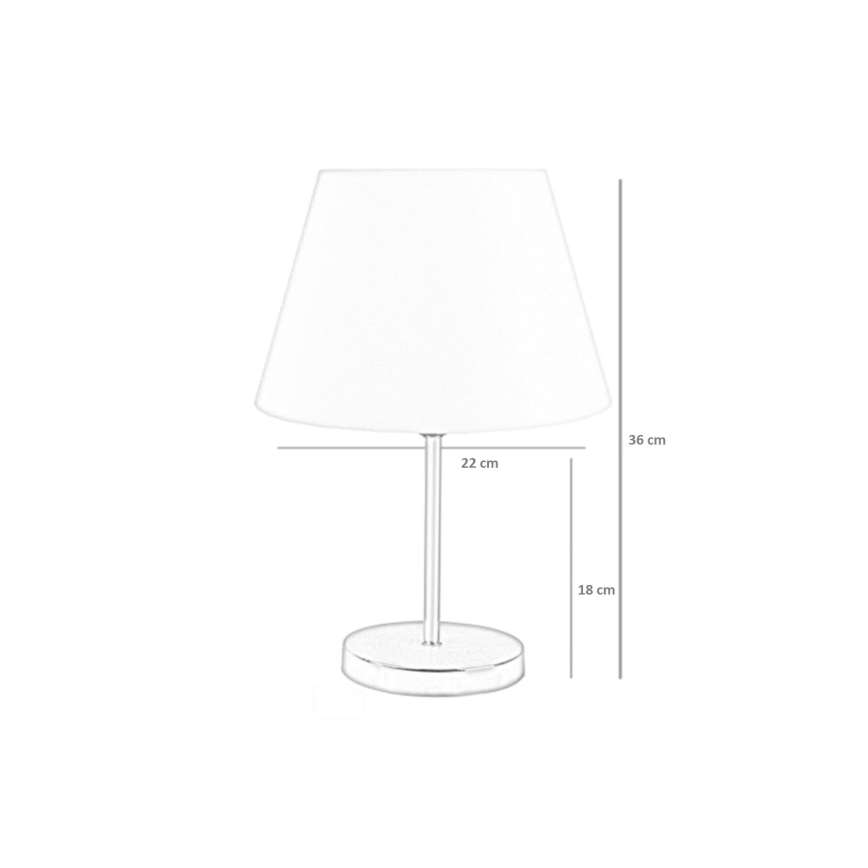 Stolní lampa 1xE27/60W/230V růžová/černá