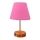 Stolní lampa 1xE27/60W/230V růžová/měděná