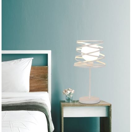 Stolní lampa AKITA 1xE14/40W/230V bílá
