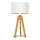 Stolní lampa ALBA 1xE27/15W/230V bílá/zlatá/dub