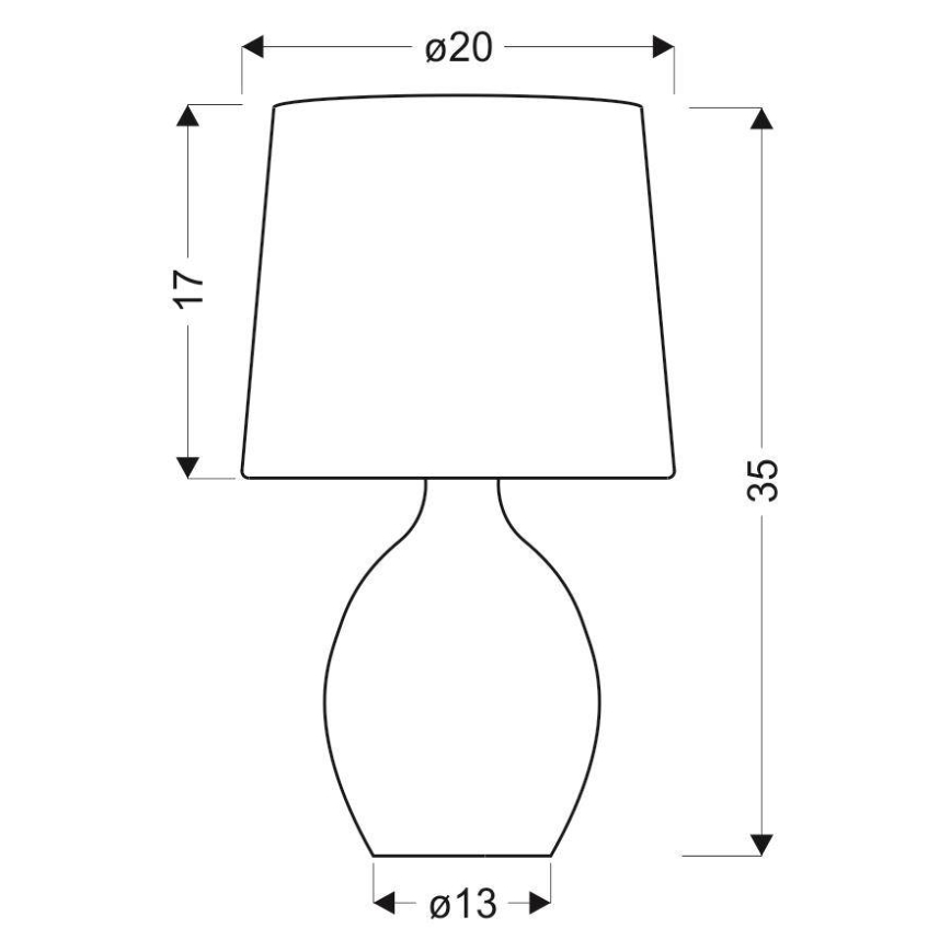 Stolní lampa AMBON 1xE14/40W/230V černá