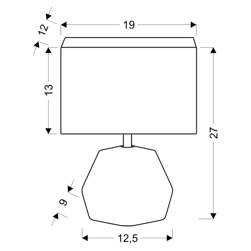 Stolní lampa ANIMI 1xE14/40W/230V šedá