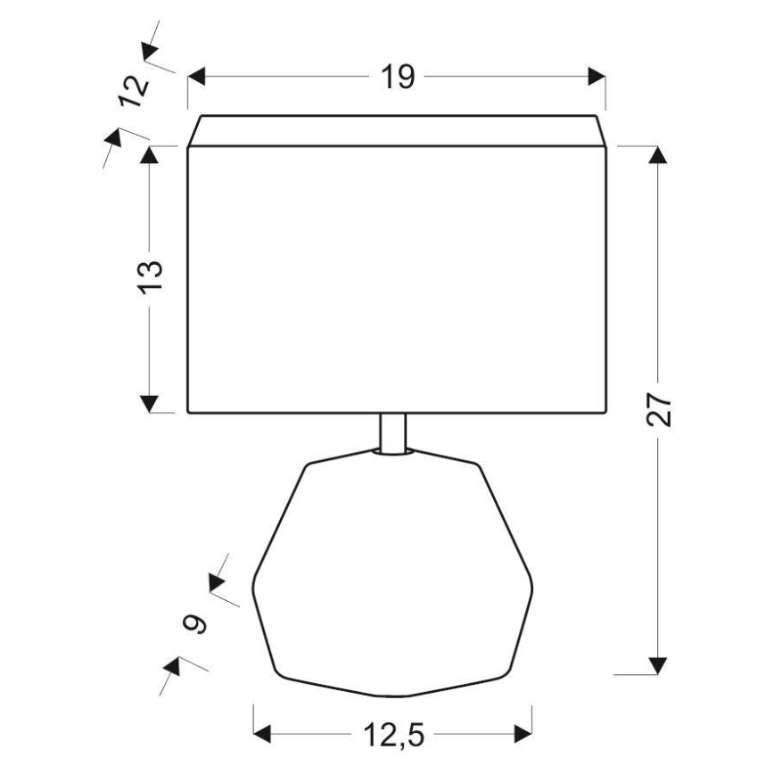 Stolní lampa ANIMI 1xE14/40W/230V šedá