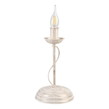 Stolní lampa ANTON 1xE14/60W/230V bílá patina