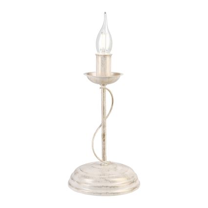 Stolní lampa ANTON 1xE14/60W/230V bílá patina