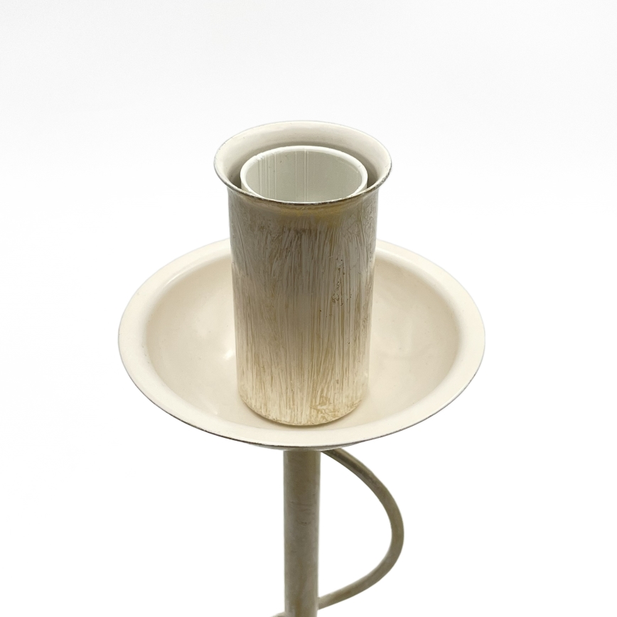 Stolní lampa ANTON 1xE14/60W/230V bílá patina