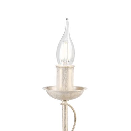 Stolní lampa ANTON 1xE14/60W/230V bílá patina