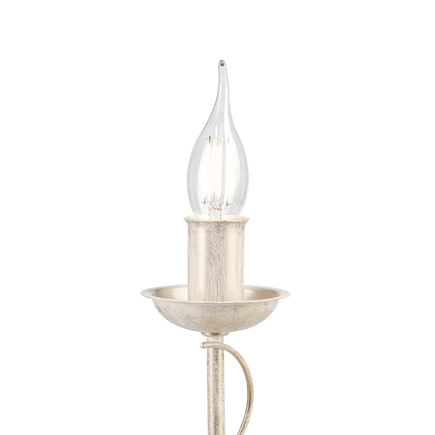 Stolní lampa ANTON 1xE14/60W/230V bílá patina