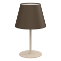 Stolní lampa ARDEN 1xE27/15W/230V béžová/hnědá
