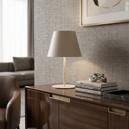 Stolní lampa ARDEN 1xE27/15W/230V béžová