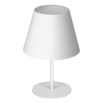 Stolní lampa ARDEN 1xE27/60W/230V pr. 20 cm bílá