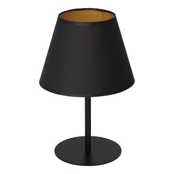 Stolní lampa ARDEN 1xE27/60W/230V pr. 20 cm černá/zlatá