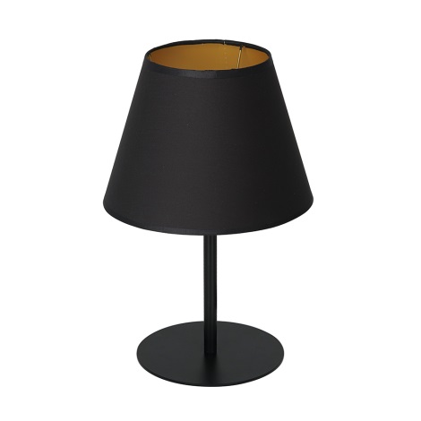 Stolní lampa ARDEN 1xE27/60W/230V pr. 20 cm černá/zlatá