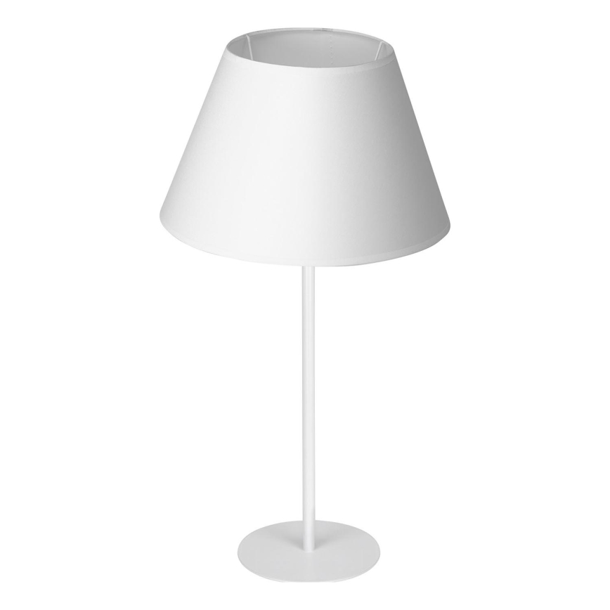 Stolní lampa ARDEN 1xE27/60W/230V pr. 30 cm bílá