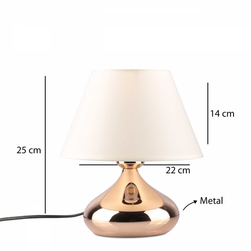 Stolní lampa ASPARAGUS 1xE27/40W/230V měděná