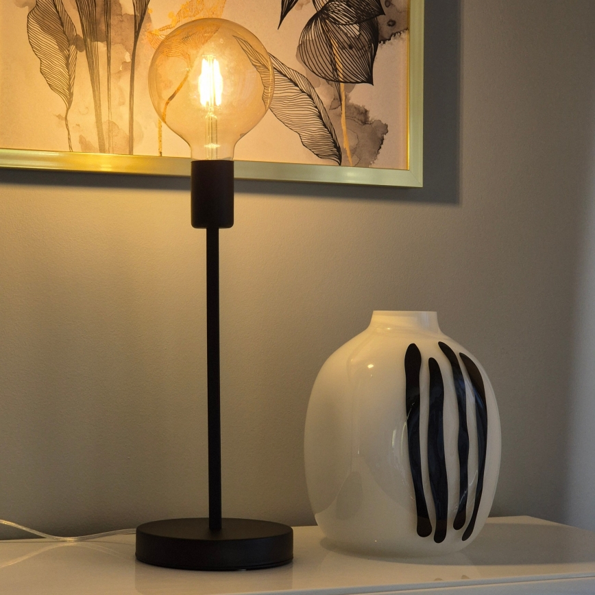 Stolní lampa ASTRID 1xE27/60W/230V matná černá
