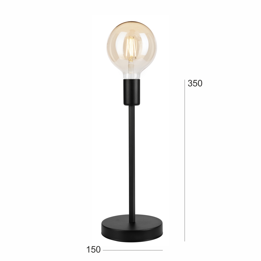 Stolní lampa ASTRID 1xE27/60W/230V matná černá