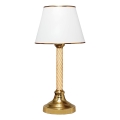 Stolní lampa AYD 1xE27/40W/230V bílá/zlatá