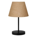 Stolní lampa AYD 1xE27/40W/230V hnědá/černá