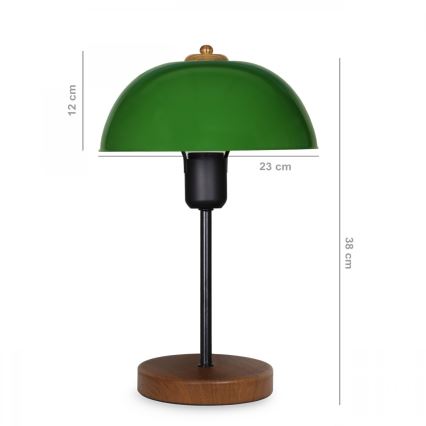 Stolní lampa AYD 1xE27/60W/230V zelená