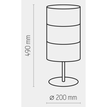 Stolní lampa BOGART 1xE27/15W/230V bílá/zlatá