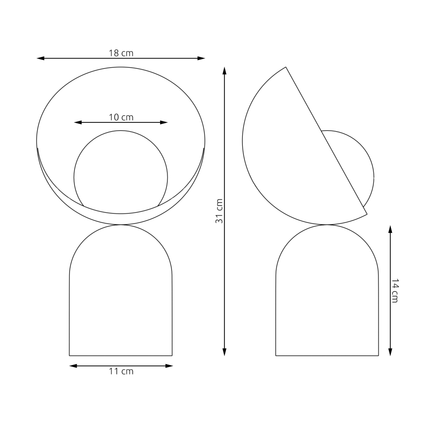 Stolní lampa BOTO 1xG9/8W/230V béžová