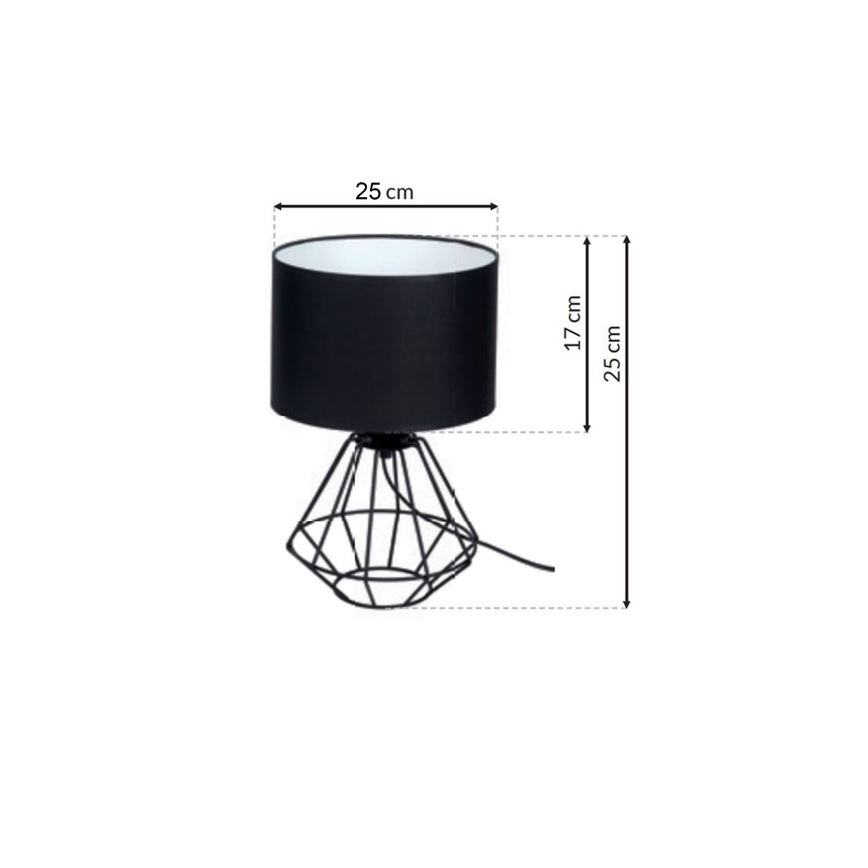 Stolní lampa COLIN 1xE27/60W/230V