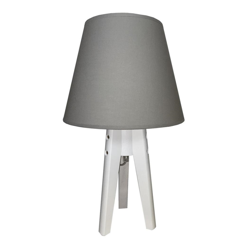 Stolní lampa CONE 1xE27/60W/230V bílá/šedá