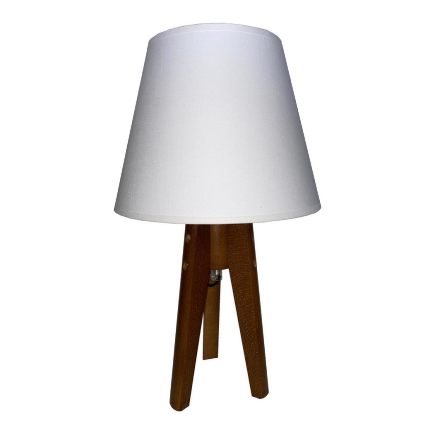 Stolní lampa CONE 1xE27/60W/230V dub bílá