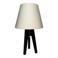 Stolní lampa CONE 1xE27/60W/230V wenge krémová