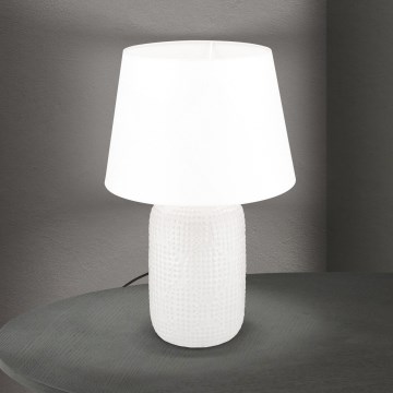 Stolní lampa CORAL 1xE27/40W/230V keramika/bílá