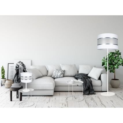 Stolní lampa CORAL 1xE27/60W/230V bílá